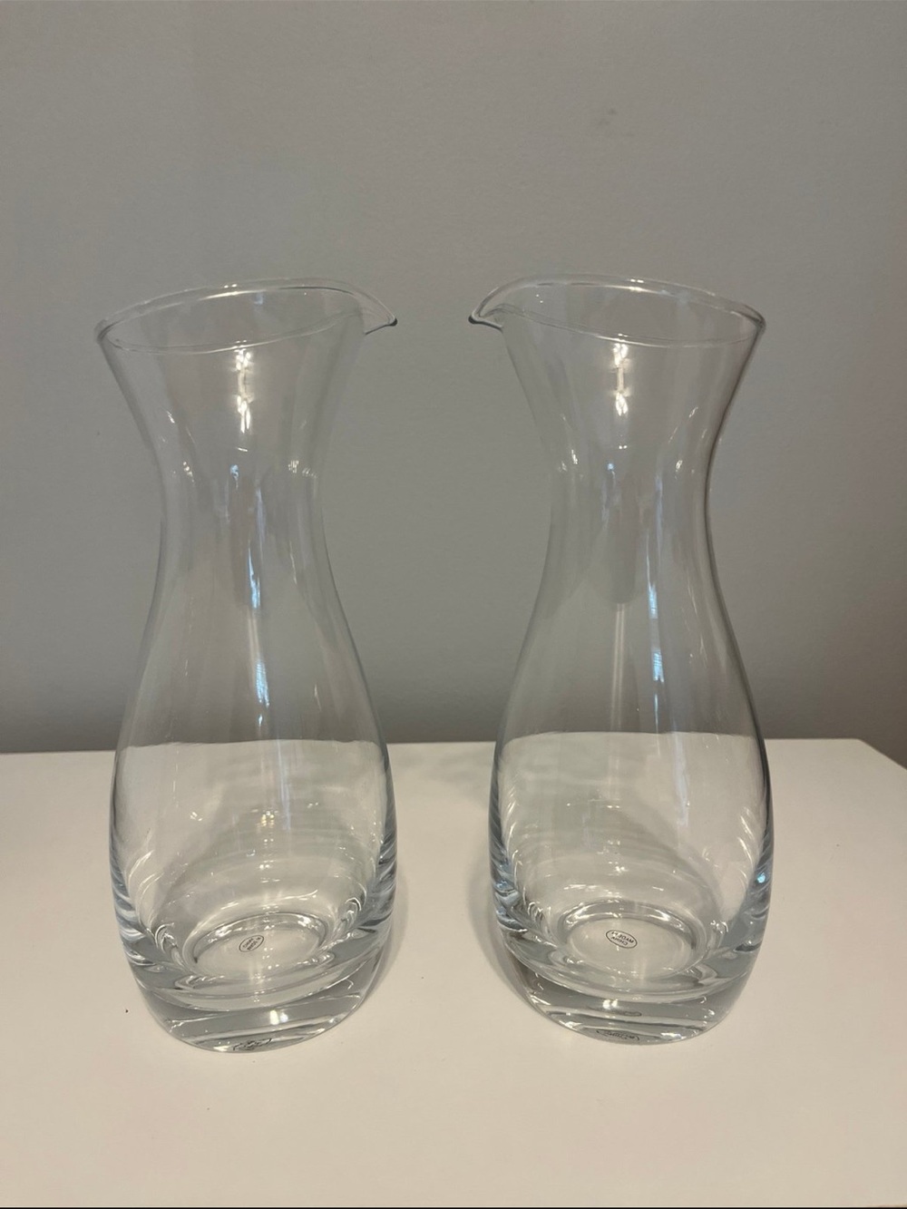 Amazon Clear Glass Carafe Set of 2